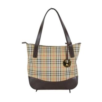 Burberry Pre-owned Shoulder Bags, female, Beige, Size: ONE SIZE Pre-owned Vintage Tote