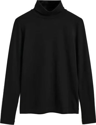 GANT roll-neck long-sleeve top - Black