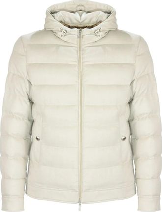 Eleventy Piumino con tasche a filetto - Toni neutri