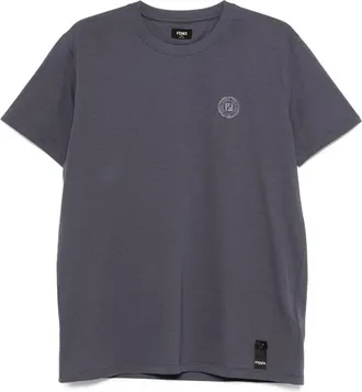 Fendi Logo-detail Crew-neck T-shirt