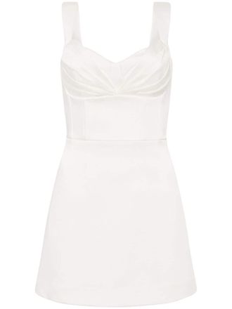 Rebecca Vallance Abito corto Delaney drappeggiato - Bianco