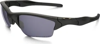 Oakley Mens Half Jacket 2.0 Xl Sunglasses In Matte Black Polarized (Grey Polarized)
