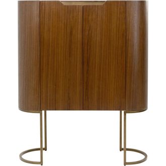 Kare Design Mueble bar 115 x 142 cm 2 puertas de madera marr&oacute;n