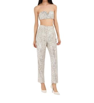 Blaz&eacute; Milano Lady Soul Basque Pants In Silver