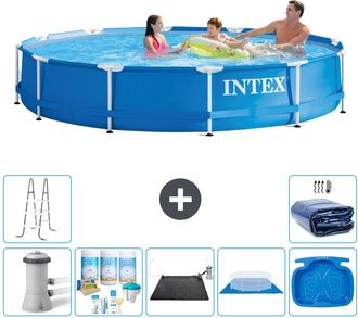 Intex Piscina Con Estructura Redonda - 366x76 Cm - 8-piezas S20484