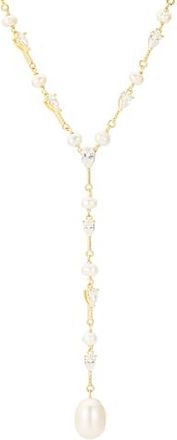 Untamed Petals Siren Freshwater Pearl Pendant in Metallic Gold at Nordstrom