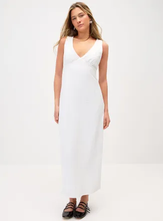 Twik Womens Seersucker maxi dress