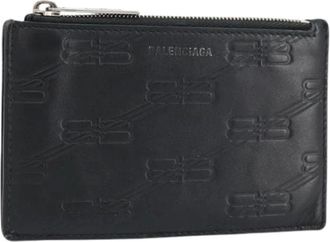 Balenciaga Pre-owned Wallets, female, Black, Size: ONE SIZE Pre-owned Leather Wallet