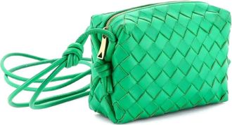 Bottega Veneta Loop Intrecciato Nappa Mini crossbody bag - Groen
