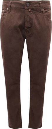 Jacob Cohen Nick Slim Broeken - Heren - Slim Fit Jeans - Bruin - W33 - Jeans