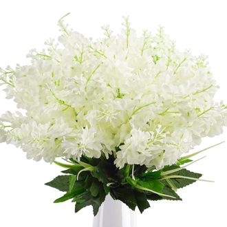 OEM Conjunto De 6 Jacintos, Flores De Seda, Tallos Flexibles, Decoraci&oacute;n Para Interiores Y Exteriores, Bodas, Hogar Y Jard&iacute;n