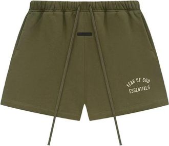 Fear of God Fleece Voetbalshort - Heren - Korte Broeken - Groen - XL - Katoen - Korte Broeken