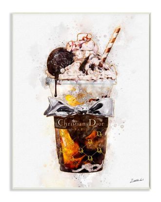 Stupell Industries Fashion Brand Dessert Cup Watercolor Wall Art