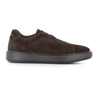 Officine Creative Schoenen, Heren, Bruin, 42 EU, Su&egrave;de, Bruine Su&egrave;de Sneakers Elastisch Kruis