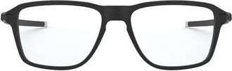 Oakley Wheel House 54mm Square Optical Glasses in Satin Black at Nordstrom