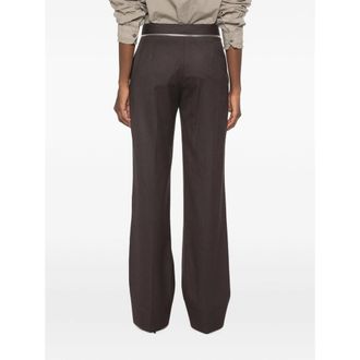 Stella McCartney Tailored Wool Trousers - Brown
