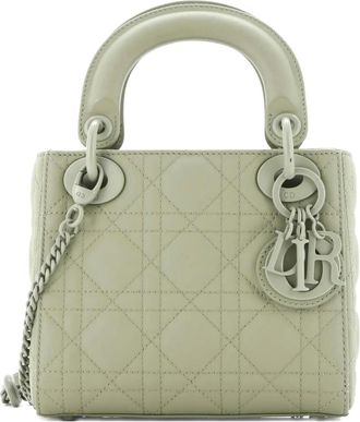 Dior Ultra Matte Lady Dior Chain Bag Cannage Quilt Calfskin Mini shoulder bag - Groen