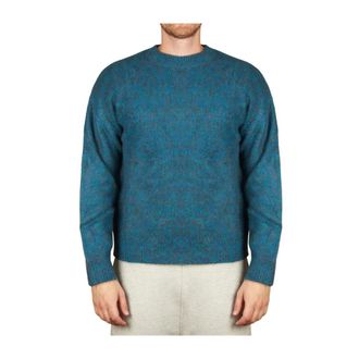Amaranto Amar&aacute;nto - Gebreide trui met ronde hals - Heren - Truien - Blauw - Maat: S