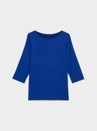 Contemporaine Womens SUPIMA cotton boat-neck T-shirt