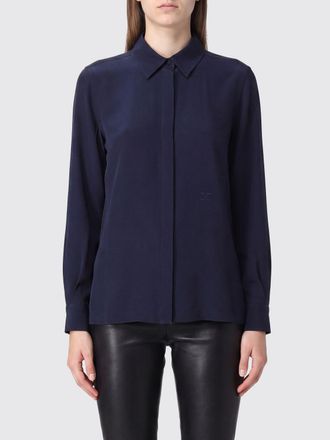 Max Mara Camicia in pura seta con abbottonatura a scomparsa