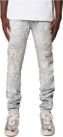 Purple P001 Slim-fit Jeans - Heren - Slim Fit Jeans - Blauw - W36 - Katoen - Jeans