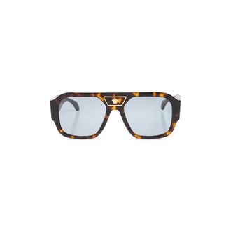 Versace Sunglasses, male, Brown, Size: 56 MM Signature Navigator Sunglasses