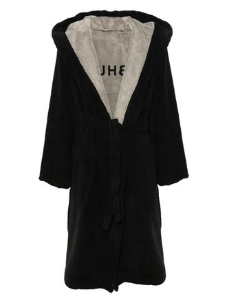 Rick Owens jacquard-motif dressing gown - Black
