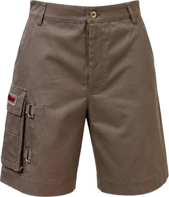 Off-white Bermuda Shorts in Cotone - - Shorts - Donna - Marrone - S