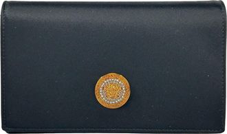 Versace Versace Mini Chain Black Crossbody Wallet Womens Bag