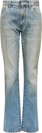 Maison Margiela Five-Pocket Back Patch Straight Leg Jeans - Dames - Flared Jeans - Blauw - W25 - Jeans