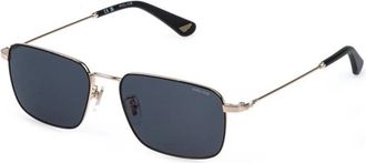 Police Splr 73 0302 Zonnebril - Heren - Zonnebrillen - Zwart - 56 MM - Polyester - Accessoires