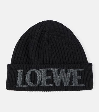 Loewe Logo wool beanie