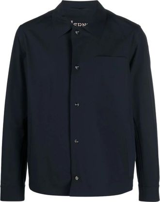 Herno Casual Overhemd - Heren - Casual Overhemden - Blauw - 2XL - Overhemden