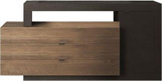 Calicosy Buffet 1 puerta y 3 cajones journey - l160 cm - negro