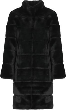 Betta Corradi Jas van imitatiebont - Zwart