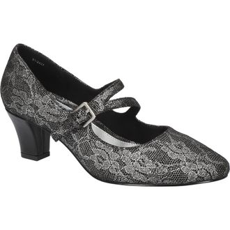 Easy Street Meryl Mary Jane Pump in Silver Lace at Nordstrom Rack, Size 9.5