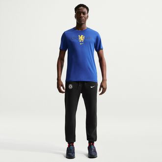 Nike Chelsea FC Club Nike Mens Soccer Jogger Pants in Blue | II3410-426