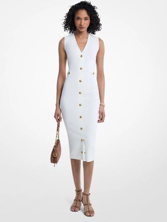 Michael Kors Stretch Knit Midi Dress