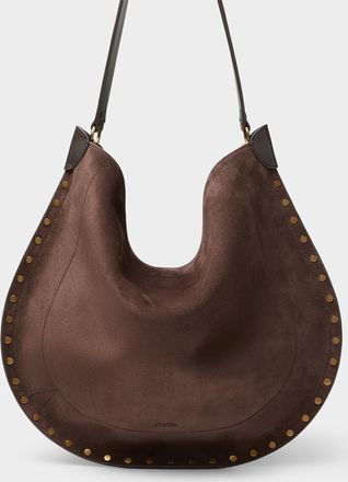 Isabel Marant Womens Oskan supple suede hobo bag