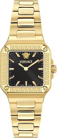 Versace Greca Edge Bracelet Watch, 30mm x 30mm in Ip Yellow Gold at Nordstrom