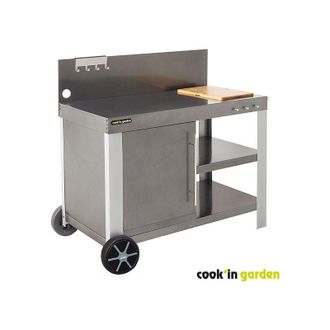 COOK IN GARDEN Mesa Auxiliar - Nova Xl - Tabla De Cortar Y Cajones De Almacenaje - Cook In Garden