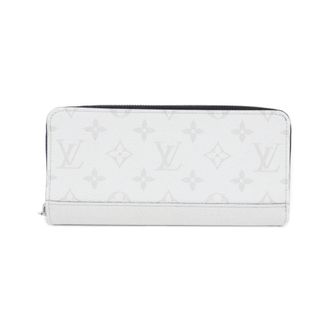 Louis Vuitton White Coated Canvas Leather Long Wallet (Bi-Fold) (Pre-Owned)