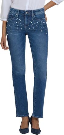 NYDJ Nydj Petite Marilyn Lake Notre-Dame Straight Leg Jean