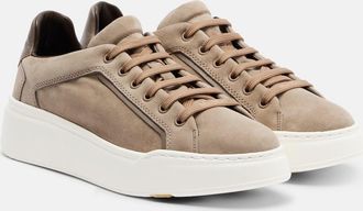Max Mara Suede platform sneakers