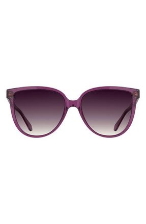 Kendra Scott Dira 57mm Gradient Tea Cup Sunglasses in Purple at Nordstrom