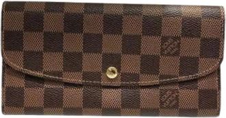 Louis Vuitton Pre-owned Long wallet (bi-fold) - unisex - Vintage Accessoires - Bruin - ONE Size - Vintage