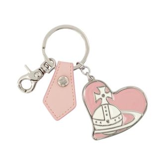 Vivienne Westwood Accessoires, Dames, Roze, ONE Size, Orb Hart Sleutelhanger