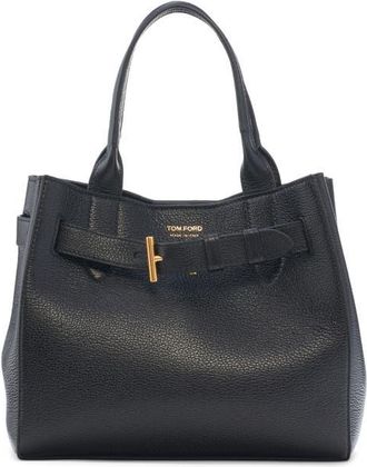 Tom Ford Small Audrey Grained Leather Tote in Black at Nordstrom