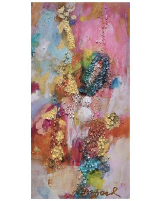 Empire Art Direct Colorful Symphony Ii Embellished Canvas Wall Art