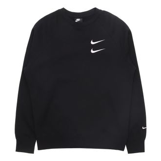 Nike Embroidered Fleece Lined Stay Warm Round Neck Pullover Black DD5079-010